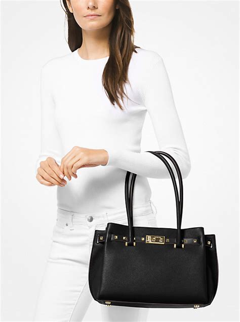 michael kors addison medium|Addison Medium Pebbled Leather Tote Bag – Michael Kors Pre .